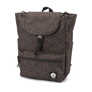 volcom women’s stone drawstring rucksack backpack, espresso, one size