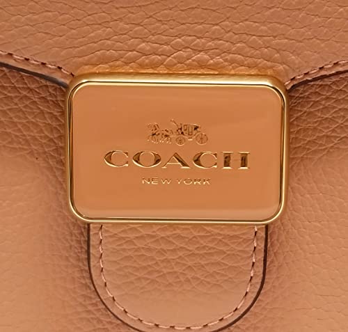 Coach Women's Mini Pepper Crossbody (Pebbled and Snake Embossed Leather - Shell Pink)