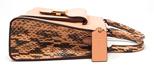 Coach Women's Mini Pepper Crossbody (Pebbled and Snake Embossed Leather - Shell Pink)