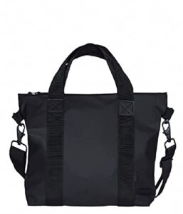 rains women’s mini tote bag, 01 black (black), one size
