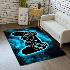 gaming video game area rugs for boys teens modern cool tech style gaming room home decor gamer controller gamepad pattern area rug floor carpet bathroom mat for leisure/living/bedroom