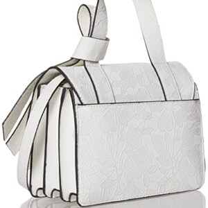 Karl Lagerfeld Paris womens Chantelle Cross Body, Winter White Iris, One Size US