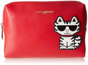 karl lagerfeld paris womens maybelle crossbody, crm/red/multi agyness, one size us