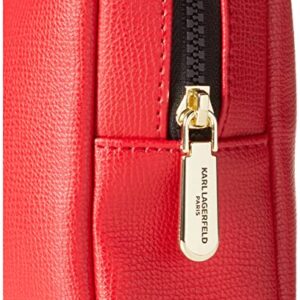 Karl Lagerfeld Paris womens Maybelle CROSSBODY, Crm/Red/Multi Agyness, One Size US