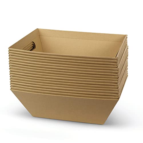 [20 PK] Bulk 8x10” Empty Baskets For Gifts| Shelf Baskets For Organizing, Storage, Display| Basket For Snacks, Produce, Serving| Christmas, Easter, Valentines| Gift To Impress- Upper Midland Products