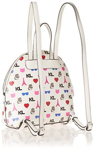 Karl Lagerfeld Paris womens Cara Messenger Cross Body, Multi/White Adele, One Size US