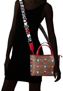 Karl Lagerfeld Paris womens Maybelle Crossbody Cross Body, Brown/Khaki/Black Multi Maybelle, One Size US