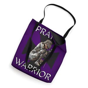 Purple Christian Tote Bags Religious Gifts Prayer Warrior Tote Bag