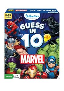 skillmatics marvel card game – guess in 10, quick game of smart questions, gifts for 8 year olds and up, fun family game
