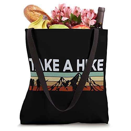 Hiker Hiking Retro Vintage Take A Hike Tote Bag