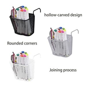 kekafu 2Pcs Office Desktop Storage Organizer Shelf Baskets Iron Wire Desk Sundries Storage Rack Office Cubicles Hanging Basket Shelf Corner Hanging Shelf Iron Basket