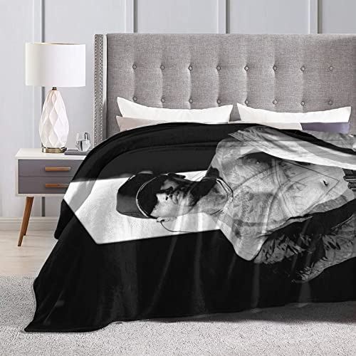 Wjikan Chris Singer Brown Super Soft Micro Fleece Blanket Home Decoration Warm Flannel Blanket 60inchx50inch, Black