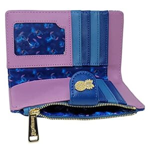 Loungefly Faux Leather Disney Stitch Wallet Snap Flap Clutch