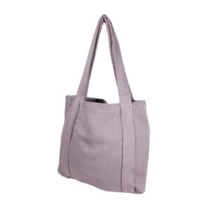 urbane luggage hemp tote bag: padded shoulder straps, lined tote, eco-friendly holiday gift for men and women (purple)