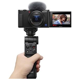 Sony ZV-1 Compact 4K HD Camera ACCVC1 Vlogger Accessory Kit with Wireless Bluetooth Grip/Tripod (GP-VPT2 BT) and 64GB UHS-II SD Card (SF-E64/T1)