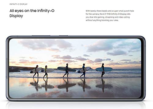 Samsung Galaxy S20 FE 5G (128GB, 6GB) 6.5" AMOLED, Snapdragon 865, IP68 Water Resistant, 5G Volte Fully Unlocked (T-Mobile, Verizon, Sprint, AT&T) G781U (Cloud Navy)(Renewed)