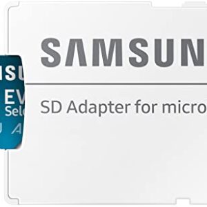 SAMSUNG EVO Select Micro SD-Memory-Card + Adapter, 128GB microSDXC 130MB/s Full HD & 4K UHD, UHS-I, U3, A2, V30, Expanded Storage for Android Smartphones, Tablets, Nintendo-Switch (MB-ME128KA/AM)