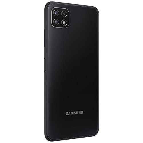 SAMSUNG Galaxy A22 5G (128GB, 4GB) 6.6" 90Hz, Android 11, 48MP Triple Camera, Dual SIM 4G Volte Unlocked (US + Global, GSM Only) International Model A226BR/DSN (Extra Fast Charger Bundle, Gray)