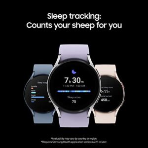 SAMSUNG Galaxy Watch 5 40mm Bluetooth Smartwatch w/ Body, Health, Fitness and Sleep Tracker, Improved Battery, Sapphire Crystal Glass, Enhanced GPS Tracking, US Version, Pink Gold Bezel w/ Pink Band