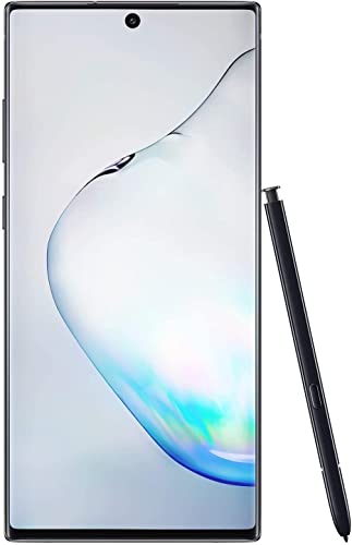 Samsung Galaxy Note 10+ Factory Unlocked Cell Phone with 256 GB (U.S. Warranty), Aura Black/ Note10+ (Renewed)