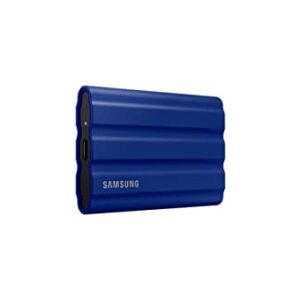 SAMSUNG T7 Shield 2TB, Portable SSD, up to 1050MB/s, USB 3.2 Gen2, Rugged, IP65 Rated, for Photographers, Content Creators and Gaming, External Solid State Drive (MU-PE2T0R/AM, 2022), Blue