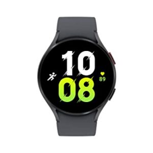 SAMSUNG Galaxy Watch 5 44mm Bluetooth Smartwatch w/Body, Health, Fitness and Sleep Tracker, Improved Battery, Sapphire Crystal Glass, Enhanced GPS Tracking, US Version, Gray (Renewed)