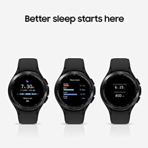 Samsung Electronics Galaxy Watch 4 Classic 46mm Smartwatch with ECG Monitor Tracker for Health Fitness Running Sleep Cycles GPS Fall Detection Bluetooth US Version, Black (Renewed)