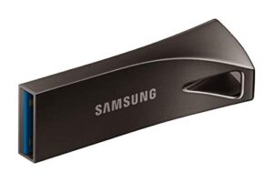 samsung bar plus 256gb – 400mb/s usb 3.1 flash drive titan gray (muf-256be4/am)
