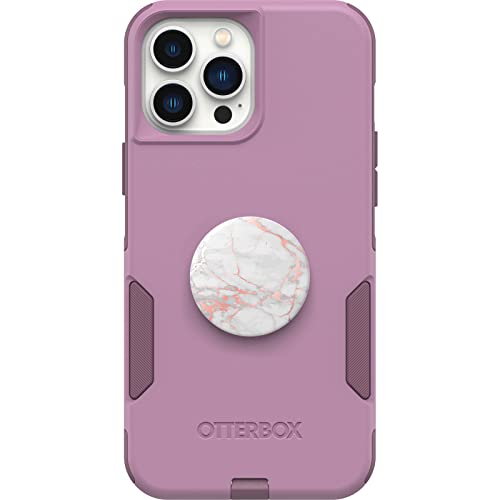 Bundle: OtterBox COMMUTER SERIES for iPhone 12/13 PRO MAX - (MAVEN WAY) + PopSockets PopGrip - (ROSE GOLD)