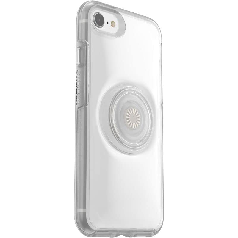 OtterBox Otter + POP Symmetry Series Clear Case for iPhone SE (3rd and 2nd gen) and iPhone 8/7 , Polycarbonate - Clear