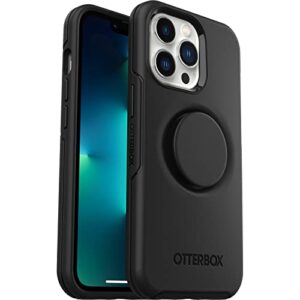 otterbox otter + pop symmetry series case for iphone 13 pro – black