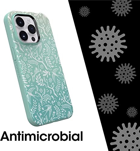 OtterBox Symmetry Series+ Antimicrobial Case with Magsafe for iPhone 14 Pro (Only) - Non-Retail Packaging - Feathers and Ferns (Green)