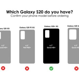 OTTERBOX SYMMETRY CLEAR SERIES Case for Galaxy S20+/Galaxy S20+ 5G (ONLY - Not compatible with any other Galaxy S20 models) - STARDUST (SILVER FLAKE/CLEAR)