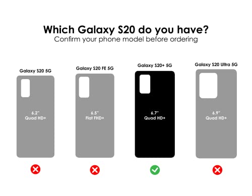 OTTERBOX SYMMETRY CLEAR SERIES Case for Galaxy S20+/Galaxy S20+ 5G (ONLY - Not compatible with any other Galaxy S20 models) - STARDUST (SILVER FLAKE/CLEAR)