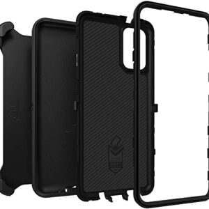 OtterBox Defender Case for Galaxy S20+, Shockproof, Drop Proof, Ultra-Rugged, Protective Case, 4X Tested to Military Standard, Black, No Retail Packaging