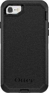 otterbox defender series case for iphone se 3rd gen (2022), iphone se 2nd (2020), iphone 8, iphone 7 (not plus) – case only – non-retail packaging – black