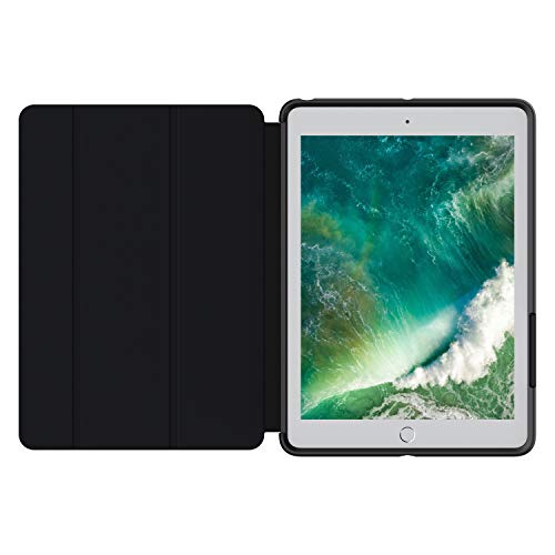 OTTERBOX Symmetry Folio Series Case for iPad (5th and 6th Generation) - Retail Packaging - Starry Night - (Clear/Black/Dark Grey Microsuede)