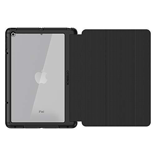 OTTERBOX Symmetry Folio Series Case for iPad (5th and 6th Generation) - Retail Packaging - Starry Night - (Clear/Black/Dark Grey Microsuede)