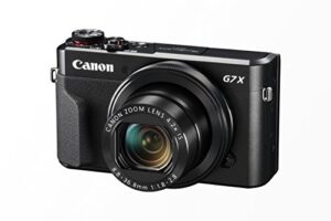 canon powershot digital camera [g7 x mark ii] with wi-fi & nfc, lcd screen, and 1-inch sensor – black, 100-1066c001