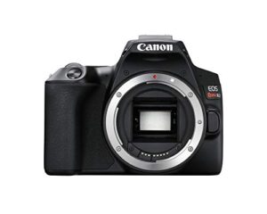 canon eos rebel sl3 dslr camera, built-in wi-fi, dual pixel cmos af and 3.0 inch vari-angle touch screen, body, black