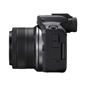 Canon EOS R50 Mirrorless Vlogging Camera (Black) w/RF-S18-45mm F4.5-6.3 is STM & RF-S55-210mm F5-7.1 is STM Lenses, 24.2 MP, 4K Video, Subject Detection & Tracking, Compact, Smartphone Connection