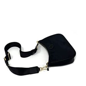 Tory Burch Nylon Web Mini Hobo in Black