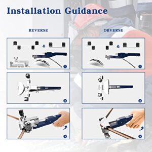 Yaheeda Tube Bender Kit,90 Degree with Reverse Bender for Copper Aluminum Soft Steel Brass 1/4” to 7/8”, HVAC Refrigeration Industry Maintenance,Containing Tube Cutter & Deburrer