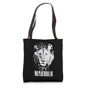makhulu mapogo lion of sabi sands tote bag