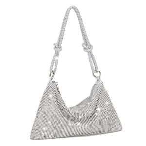 yikoee glitter rhinestone purse crystal evening clutch bag