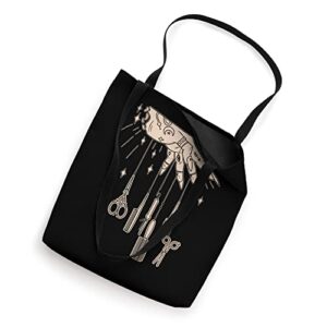 Hairstylist Tattooed Hairdresser Work Hair Salon Tote Bag