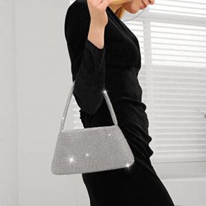 Jiechengjophoo Rhinestone Clutch Purses for Women Bling handbag Crystal Evening Bag