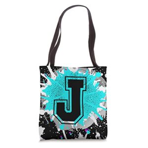 monogram letter j alphabet initials for names starting with tote bag