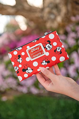 Loungefly Women's Disney Minnie Mouse Polka Dot Red Zip-Around Wallet