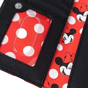 Loungefly Women's Disney Minnie Mouse Polka Dot Red Zip-Around Wallet